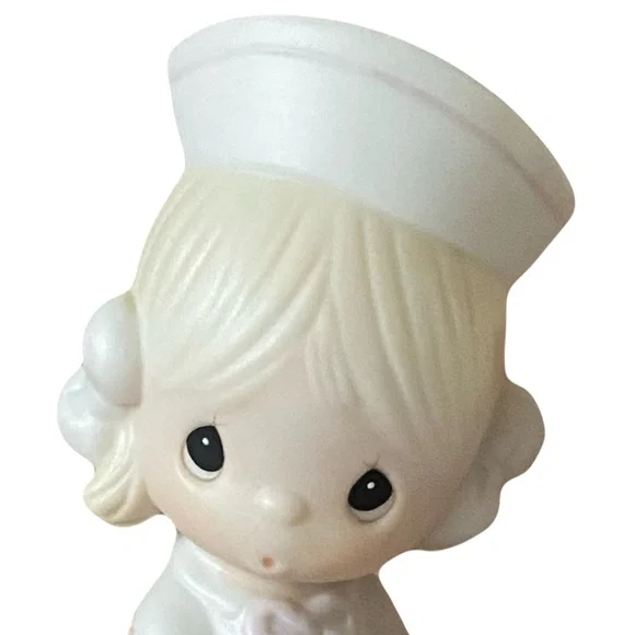 Vintage Precious Moments Nurse & Teddy Bear Figurine - Love Beareth All Things